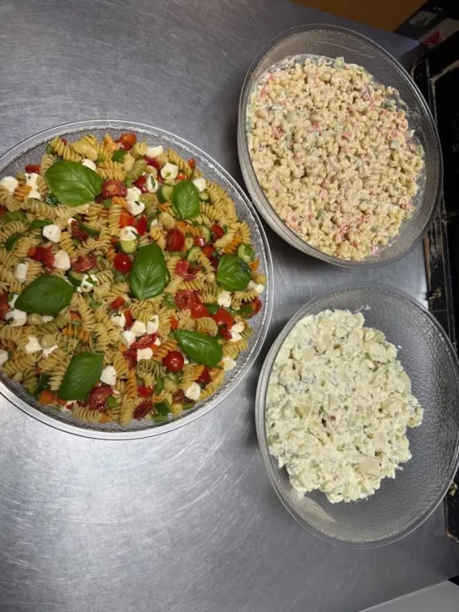 Fresh pasta salads from Swiftwater Way Station